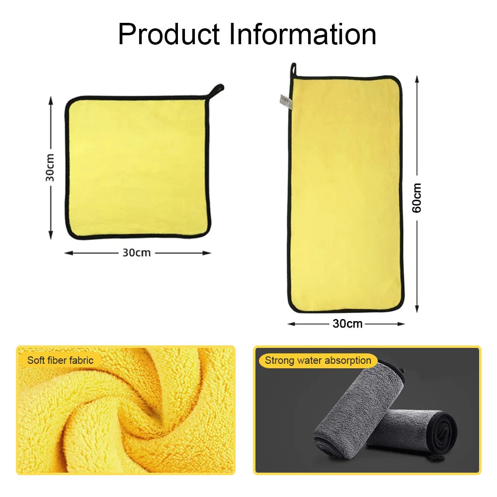 Ultra-Absorbent Microfiber Towel for Car